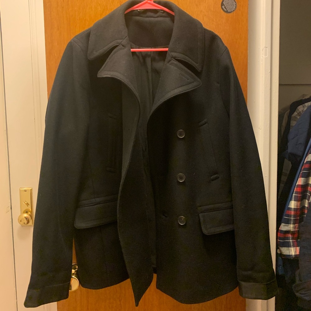 All Saints Pea Coat - Italian Cloth